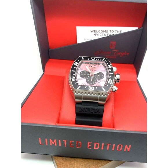 Invicta Men's Watch 47286 Pro Diver Pink Dial Quartz Black Rubber Strap 51mm - Picture 3 of 15